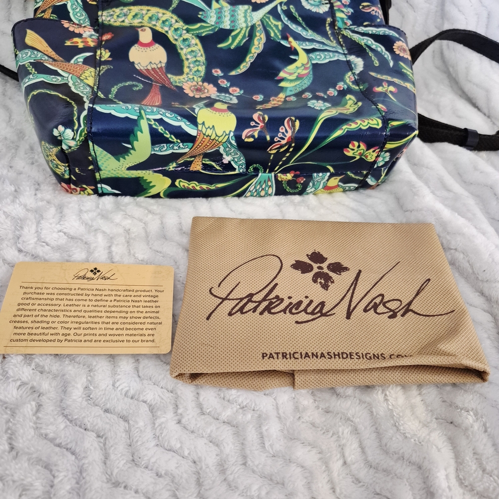 Patricia Nash Vibrant Rare 10th Anniversary Birds of Paradise NWT Vintage - Picture 11 of 16